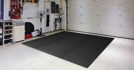 Diamond Plate Exercise Puzzle Mat 1/2-in - 24 Sq Ft - 6 Tiles / Black
