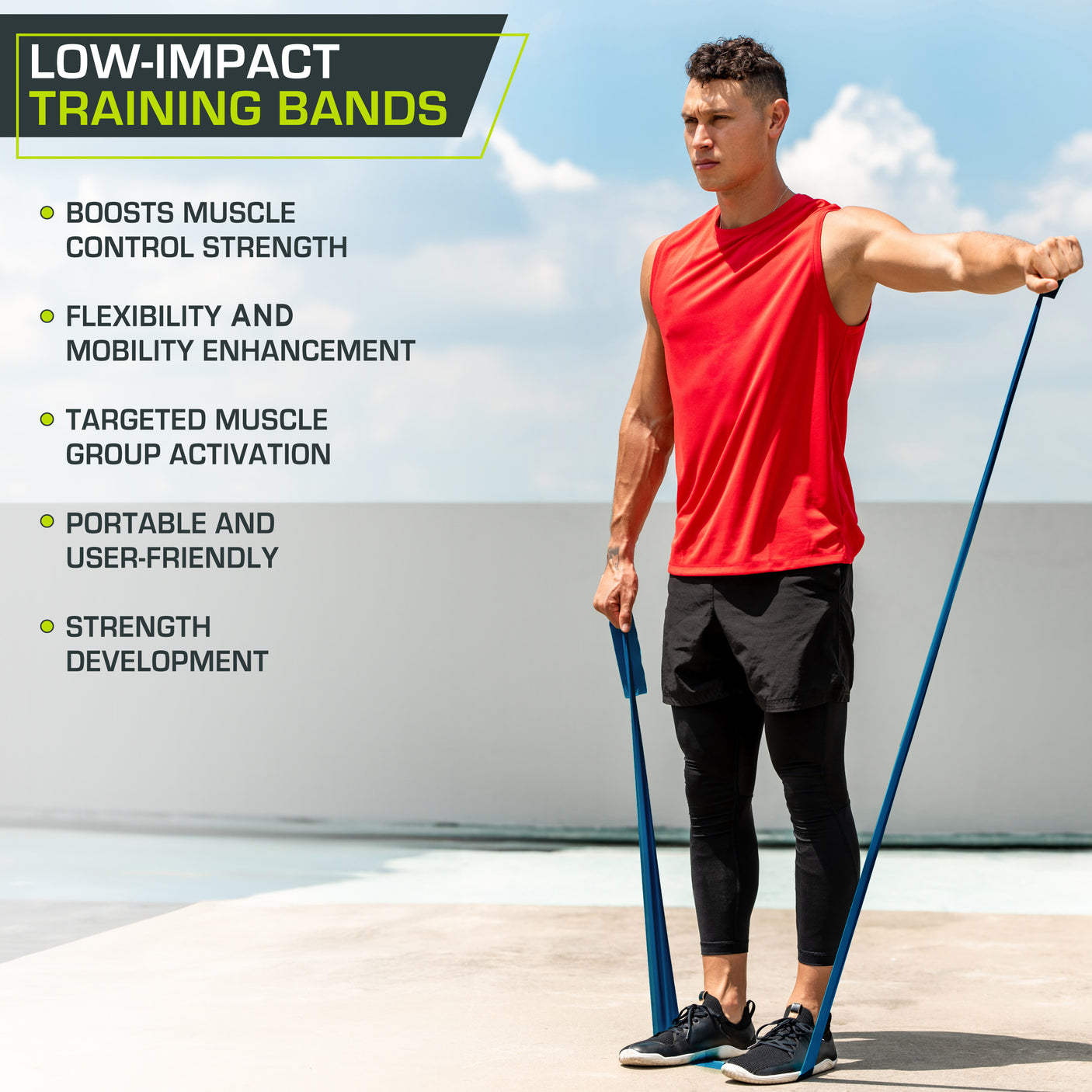 Latex-Free Flat Resistance Band 3 Pack