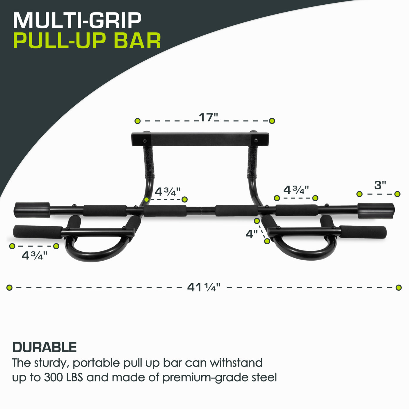Multi-Grip Pull-Up Bar