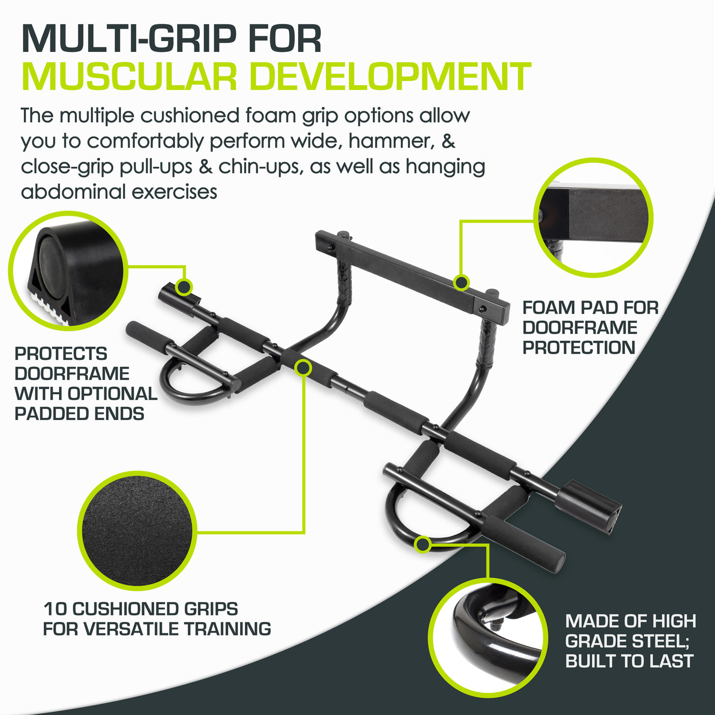 Multi-Grip Pull-Up Bar
