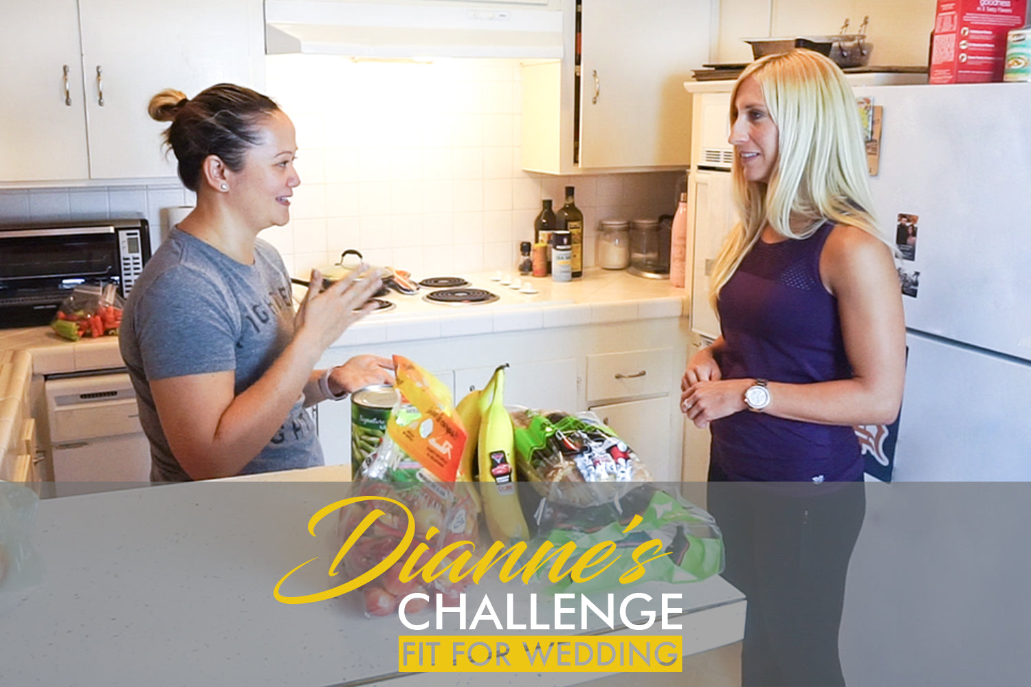 Personal trainer discussing food prep options with client