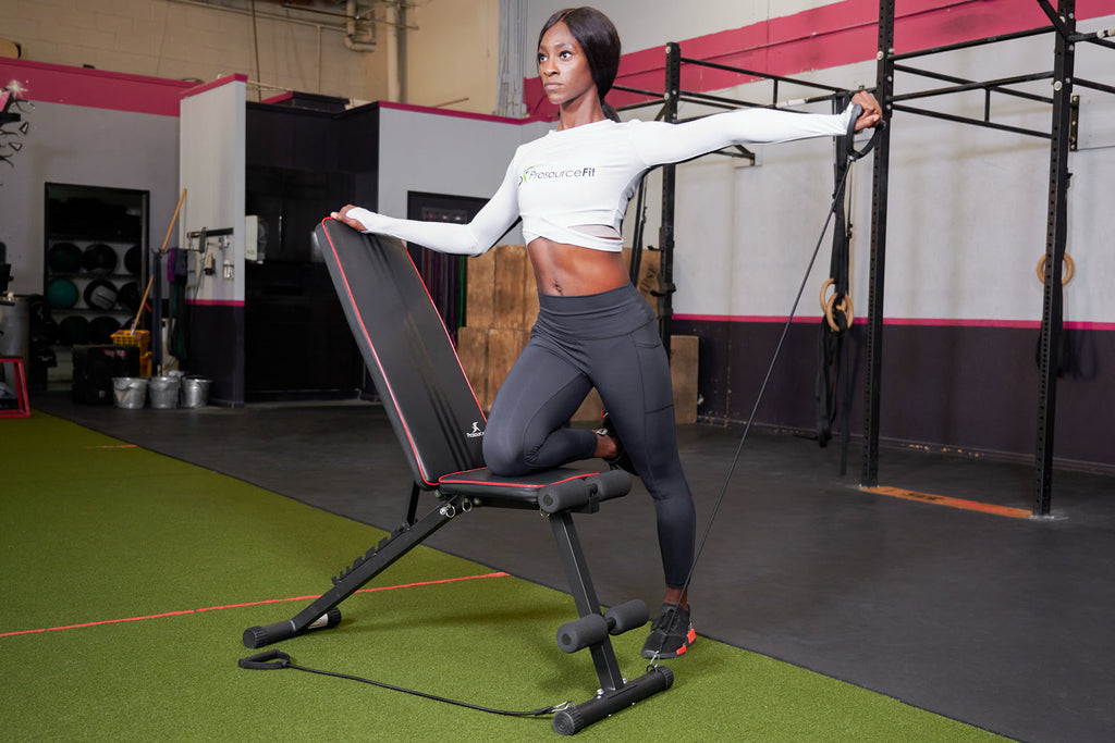 Adjustable Weight Bench without Resistance Bands - ProsourceFit