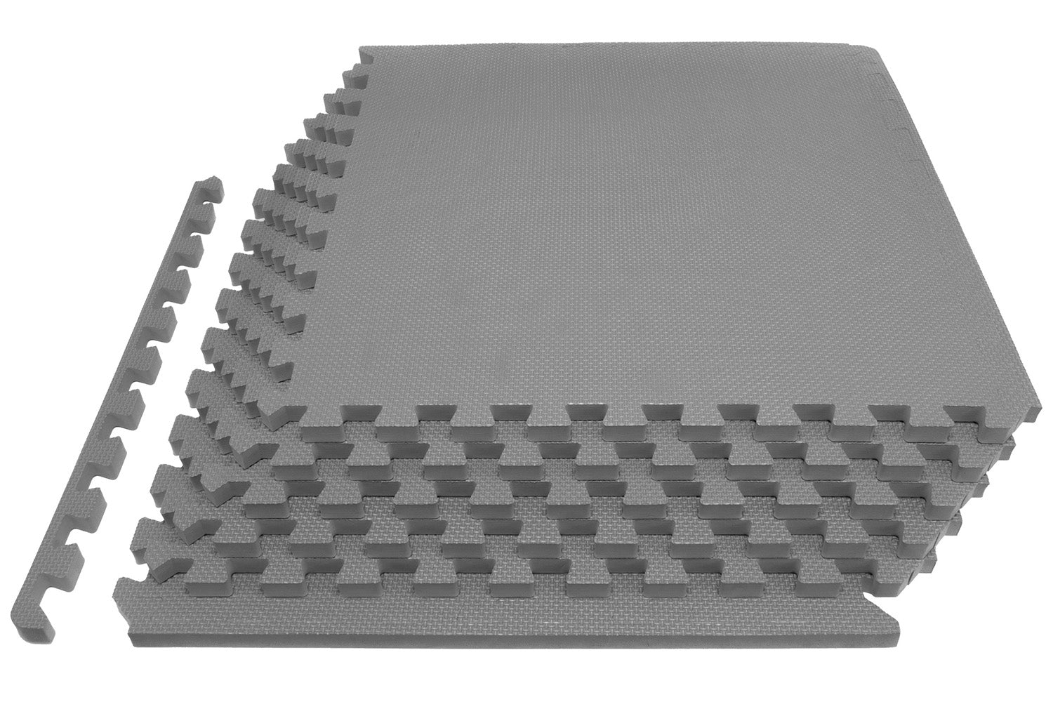 Grey Exercise Puzzle Mat 3/4-in, 24 Sq Ft
