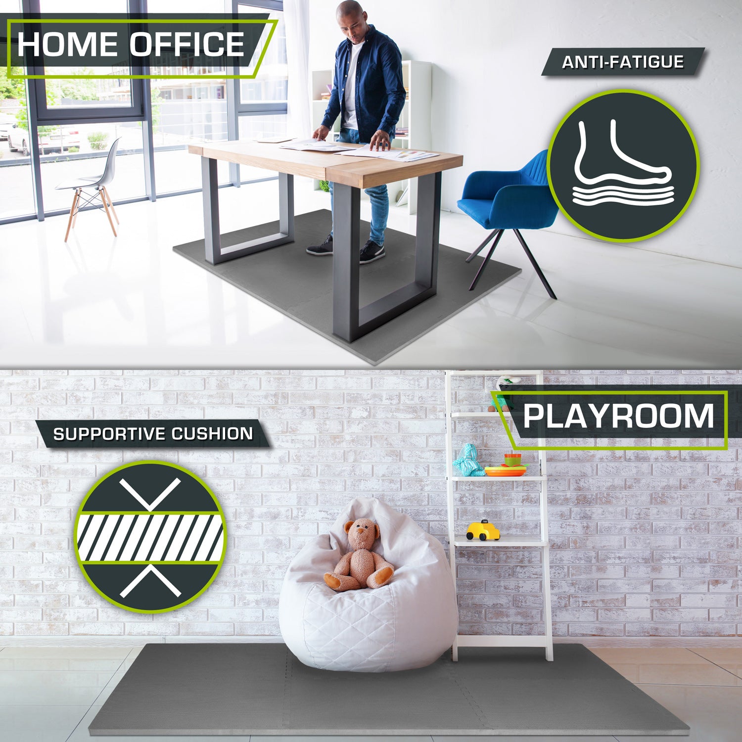 Exercise Puzzle Mat 1 in 24 Sq Ft ProsourceFit