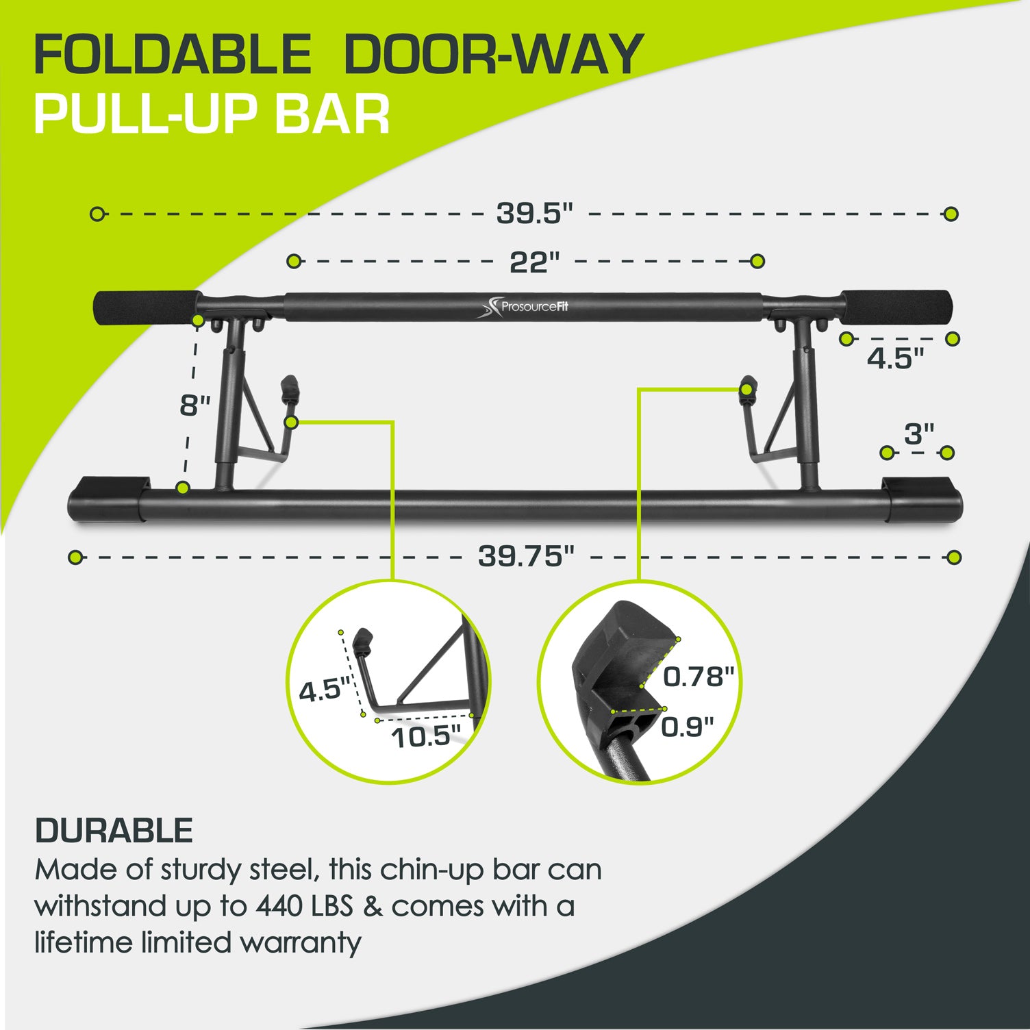 Foldable Doorway Pull-Up Bar – ProsourceFit