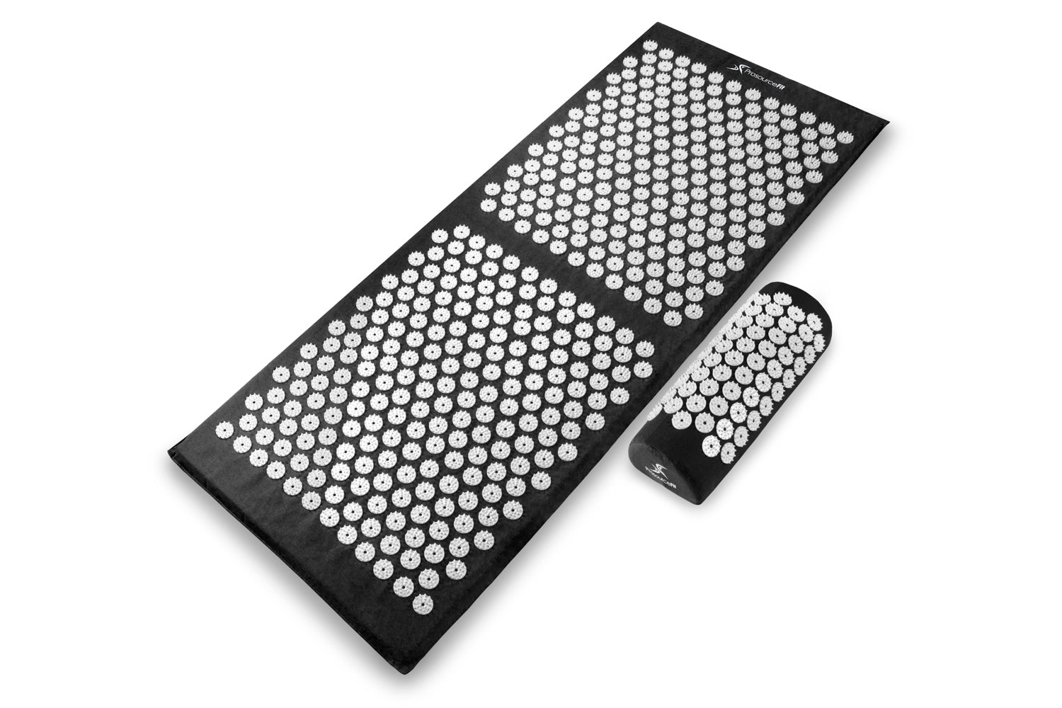 Black Full Body Acupressure Mat and Pillow Set