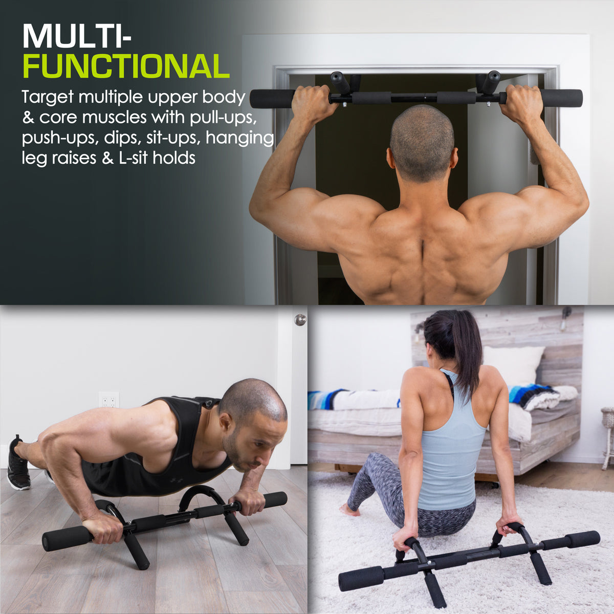 Modlite Pull Bar Multi-Grip Lite Pull-Up Bar – ProsourceFit