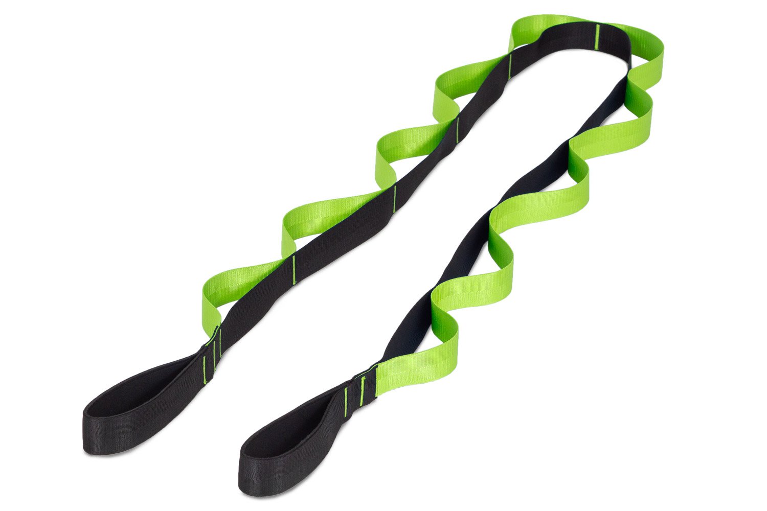 Black-Green Multi-Loop Stretching Strap