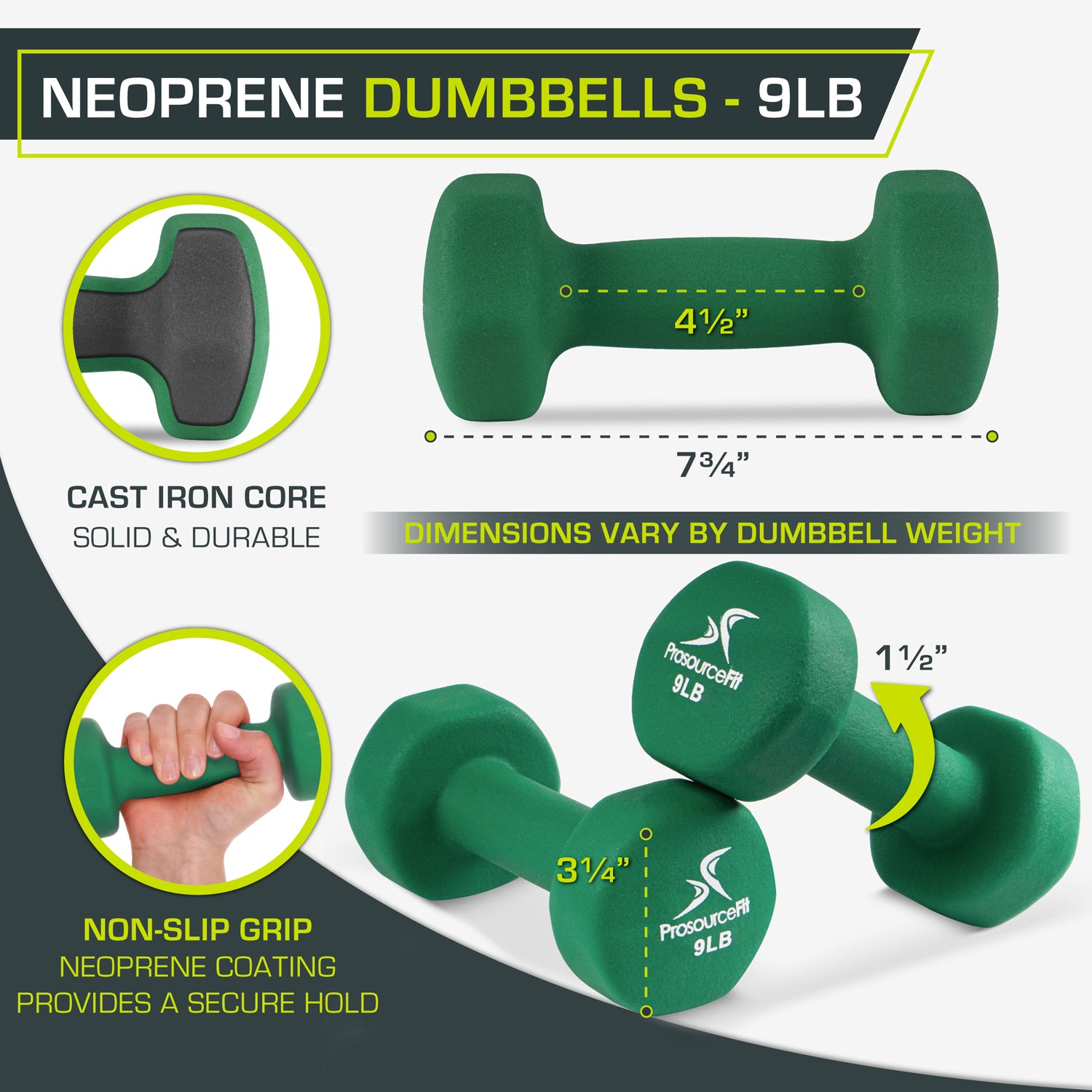 Neoprene Dumbbells ProsourceFit