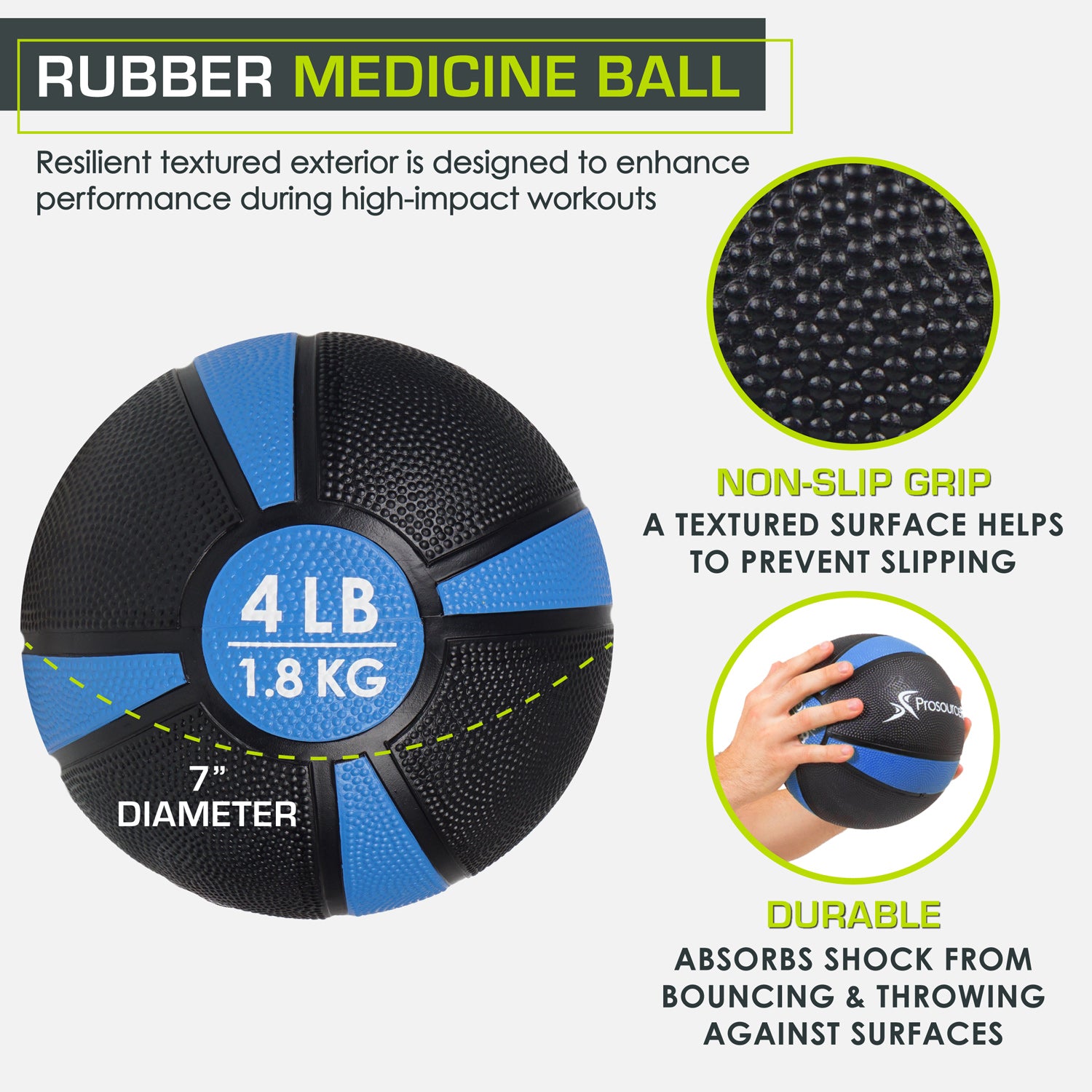 Rubber Medicine Ball ProsourceFit