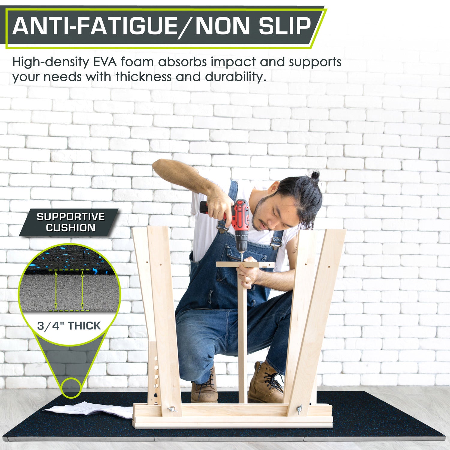 アミン　マット　refine exercise Mat Amazon.com: Anji Mountain Gym Flooring Mat Compatible with