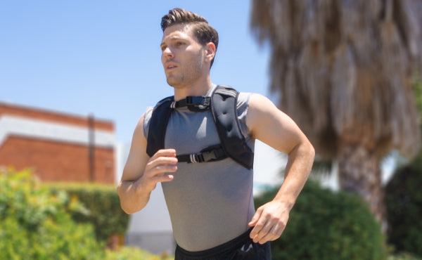 Man Running with ProsourceFit Weighted Vest