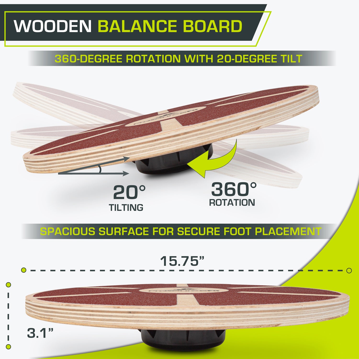 Wooden Balance Board ProsourceFit