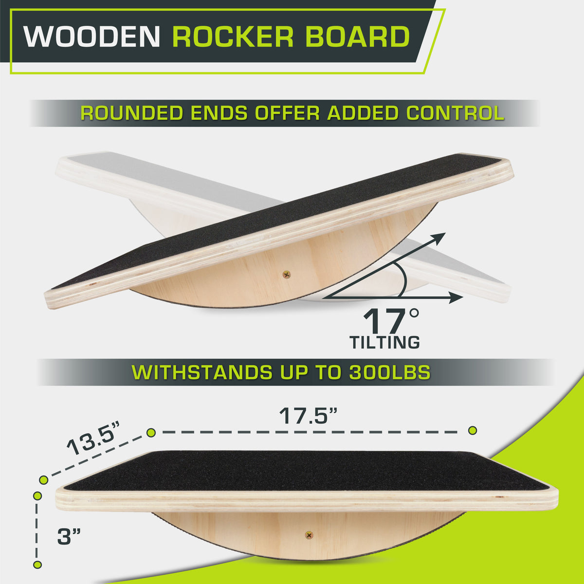 Cycle Rocker Board Wooden Rocker Board – ProsourceFit