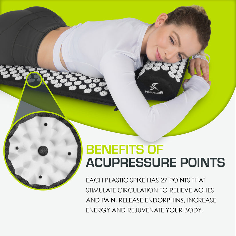Acupressure Mat And Pillow Set ProsourceFit acupressure-mat-and-pillow-set-prosourcefit
