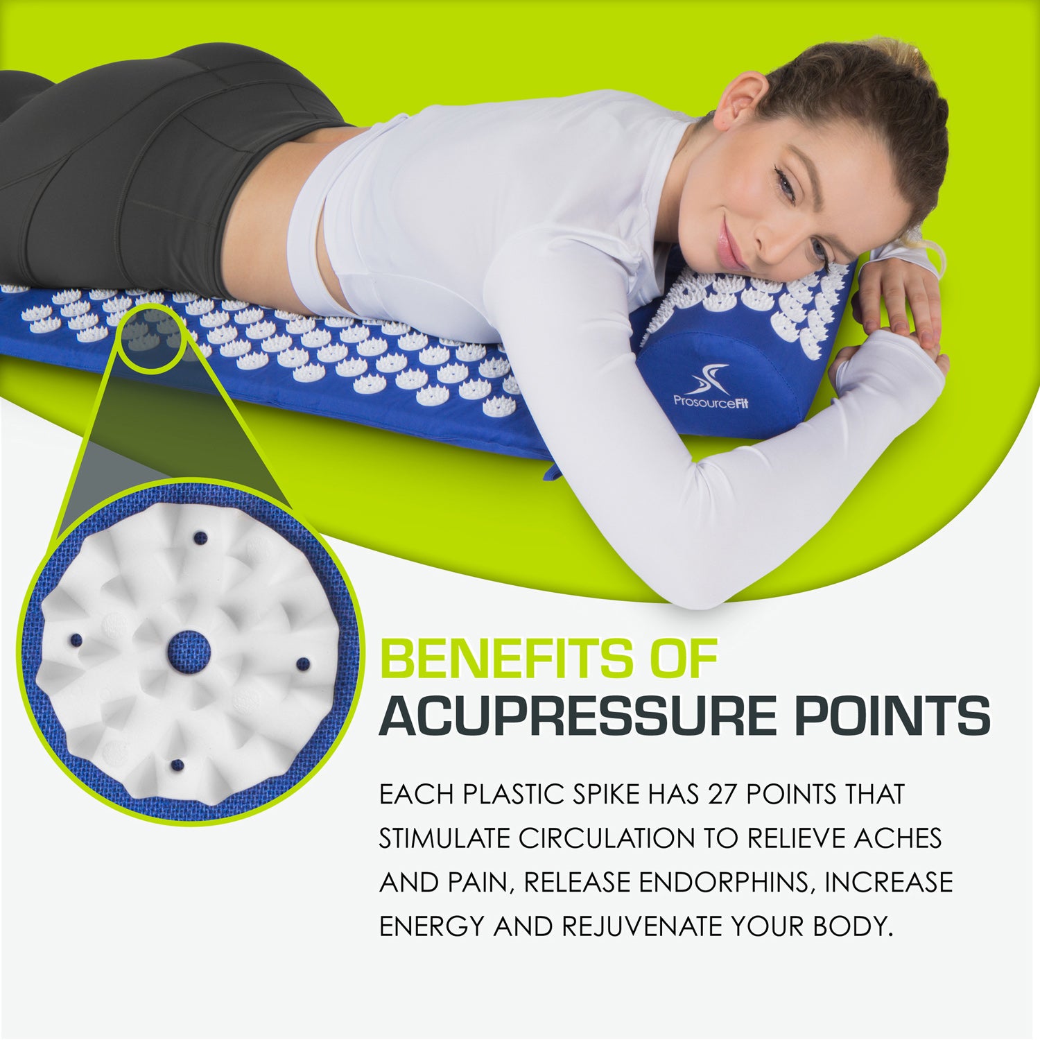 Acupressure Mat and Pillow Set – ProsourceFit