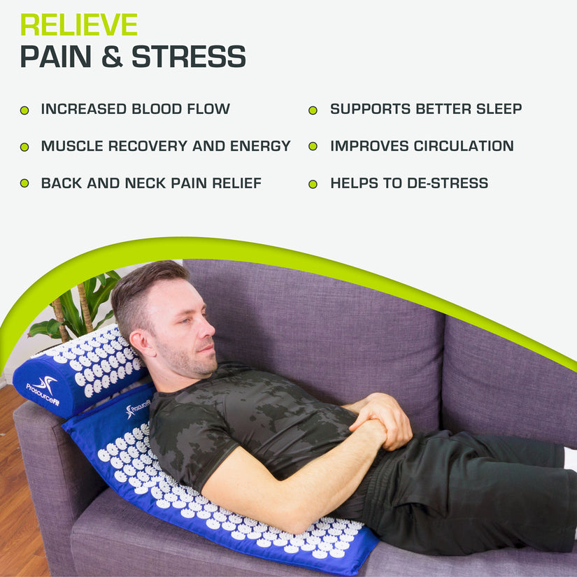 Acupressure Mat And Pillow Set ProsourceFit acupressure-mat-and-pillow-set-prosourcefit