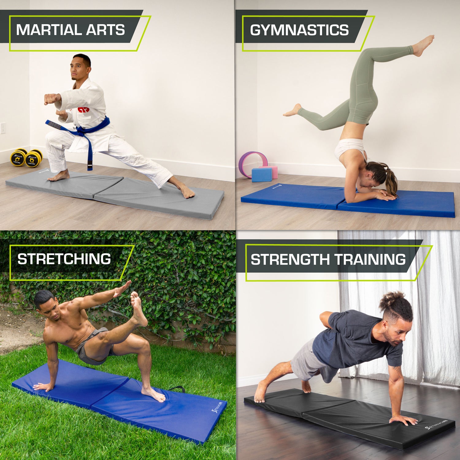 Bi Fold Folding Exercise Mat
