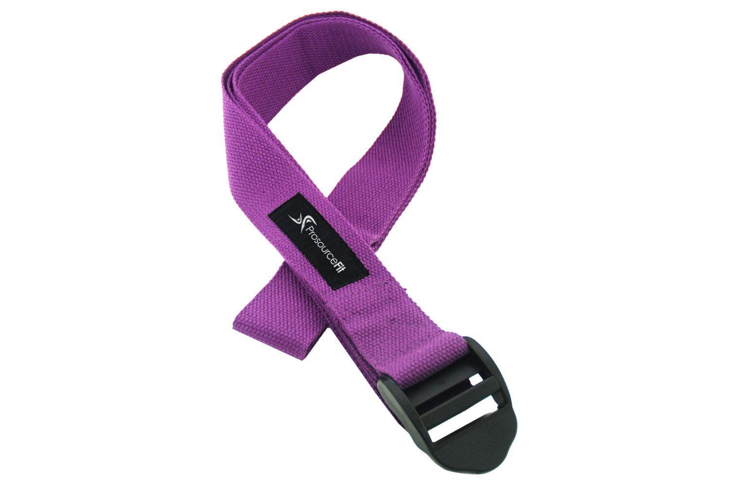 Purple Cinch Buckle Yoga Strap