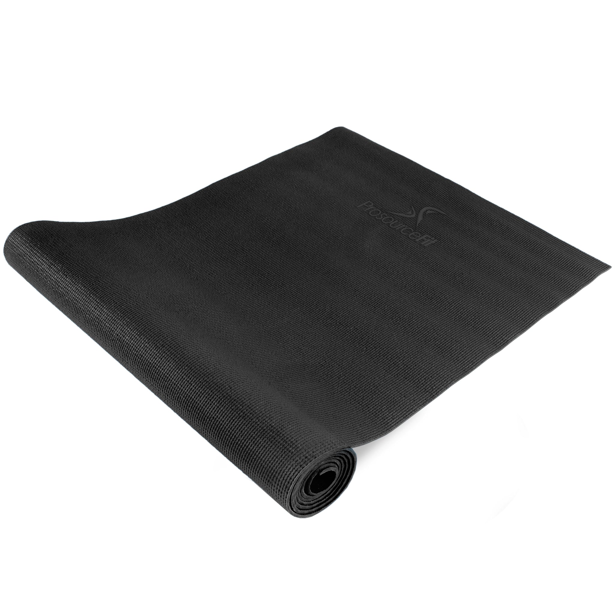 Black Classic Yoga Mat 1/8”