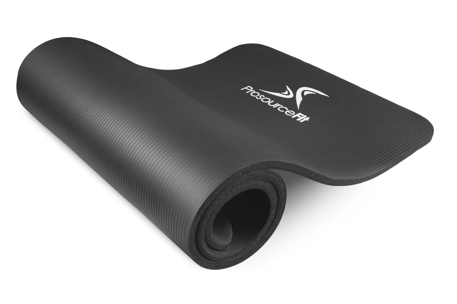 Black Extra Thick Yoga and Pilates Mat 1/2 inch
