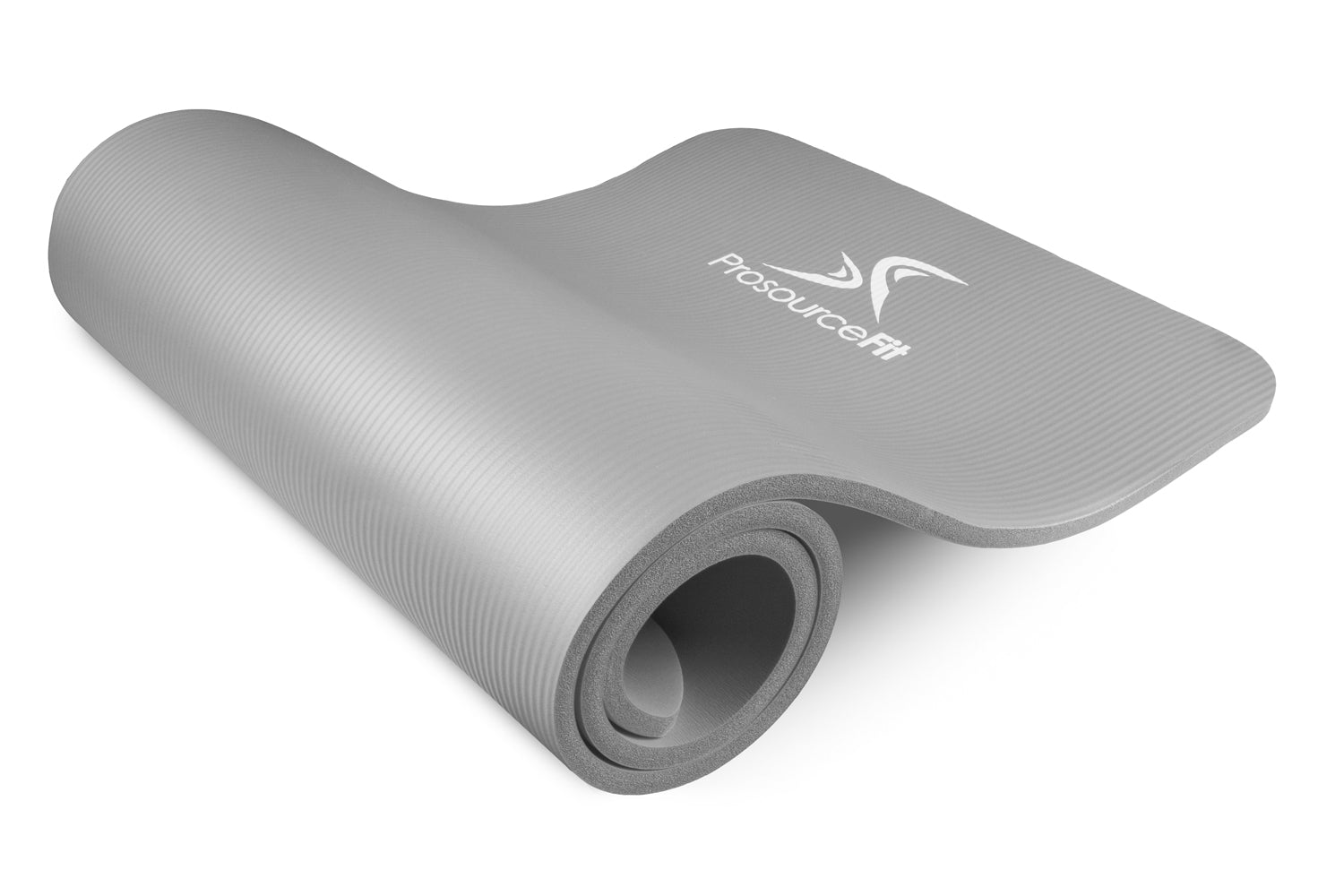 Grey Extra Thick Yoga and Pilates Mat 1/2 inch