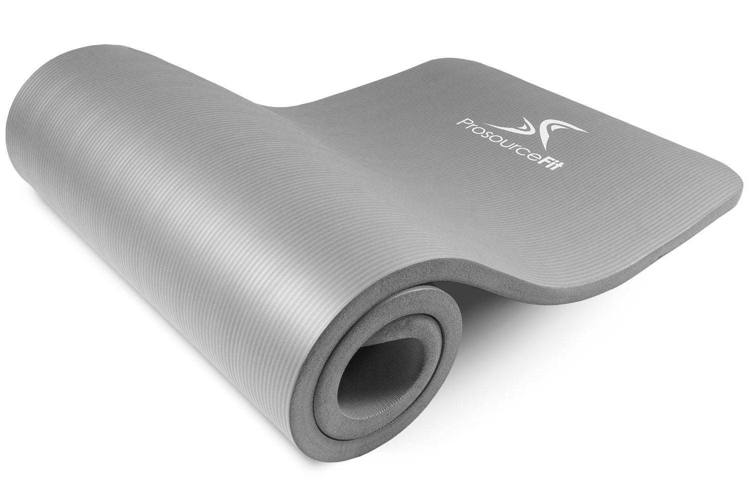 Grey Extra Thick Yoga and Pilates Mat 1 inch