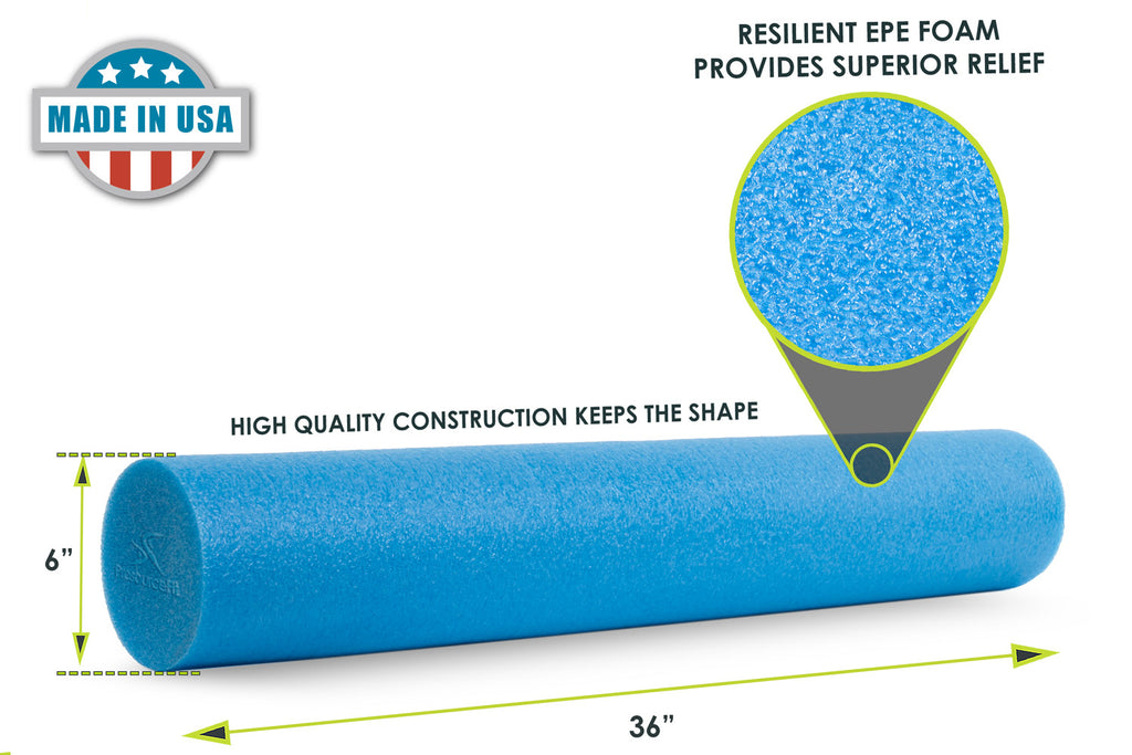 Flex Foam Roller 36x6 White - ProsourceFit