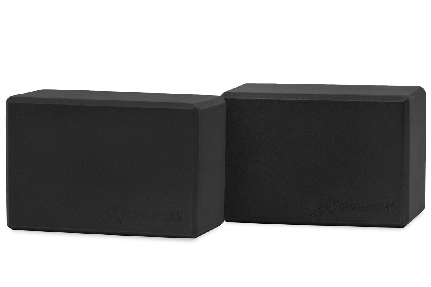 Black Set of 2 Foam Yoga Blocks