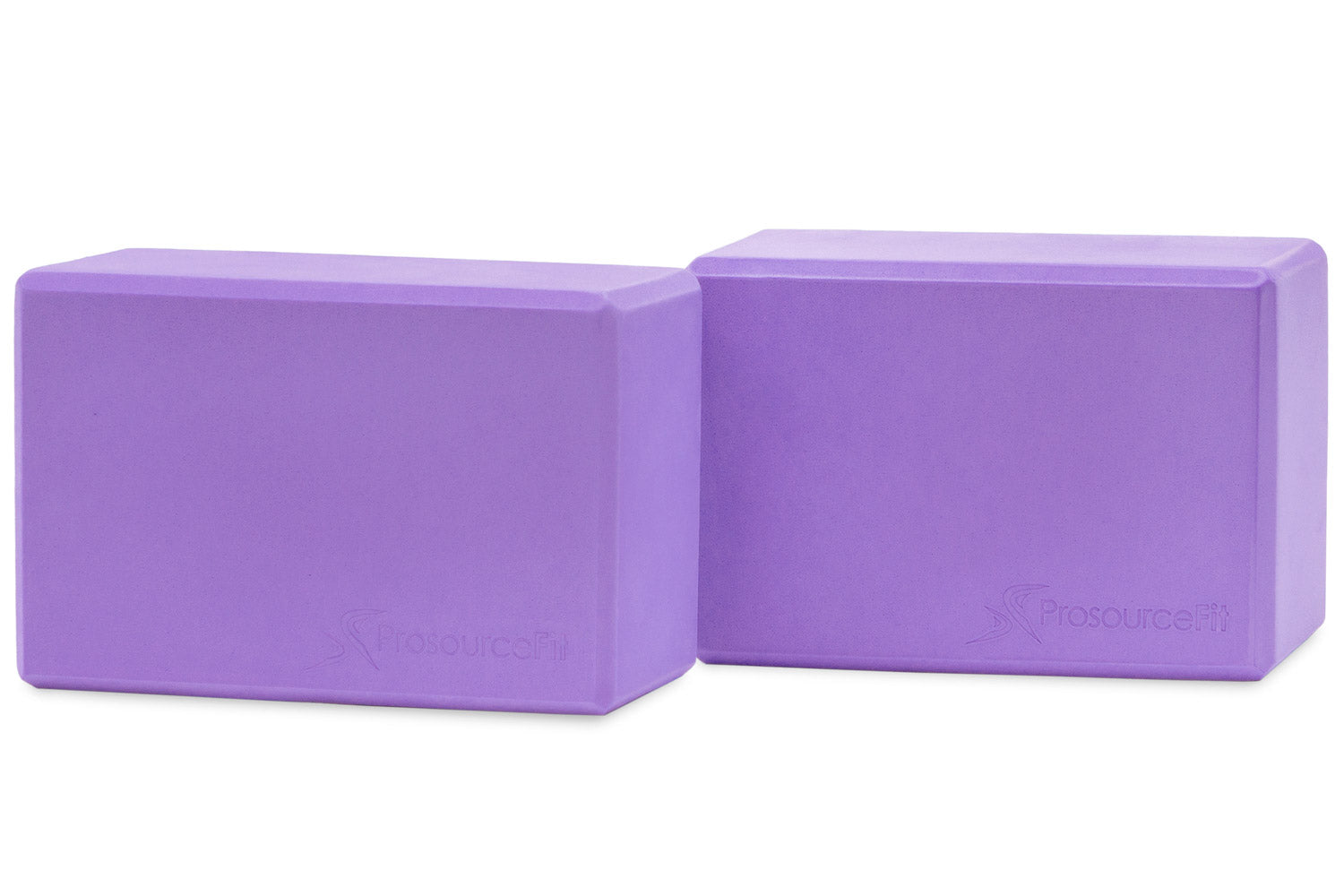 Purple Set of 2 Foam Yoga Blocks