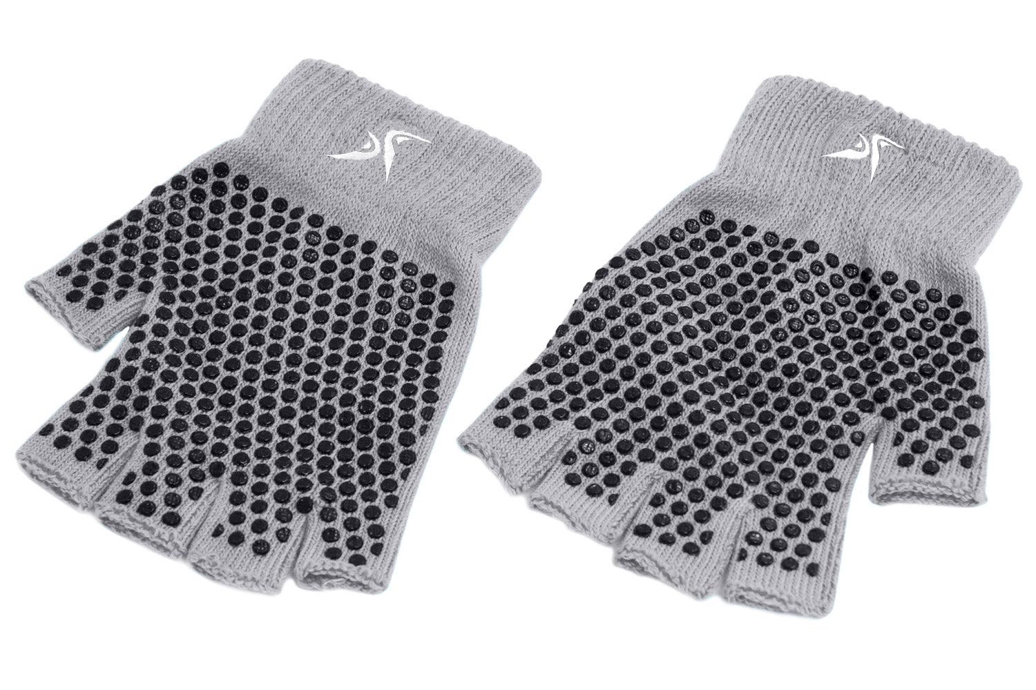 Grey Grippy Yoga Gloves