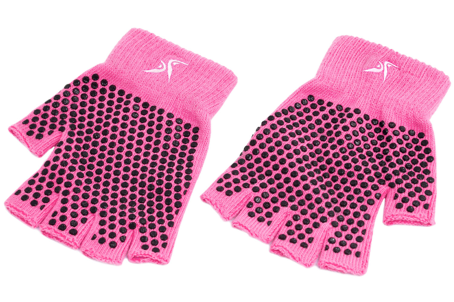 Pink Grippy Yoga Gloves
