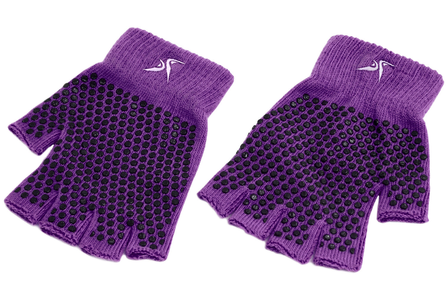 Purple Grippy Yoga Gloves