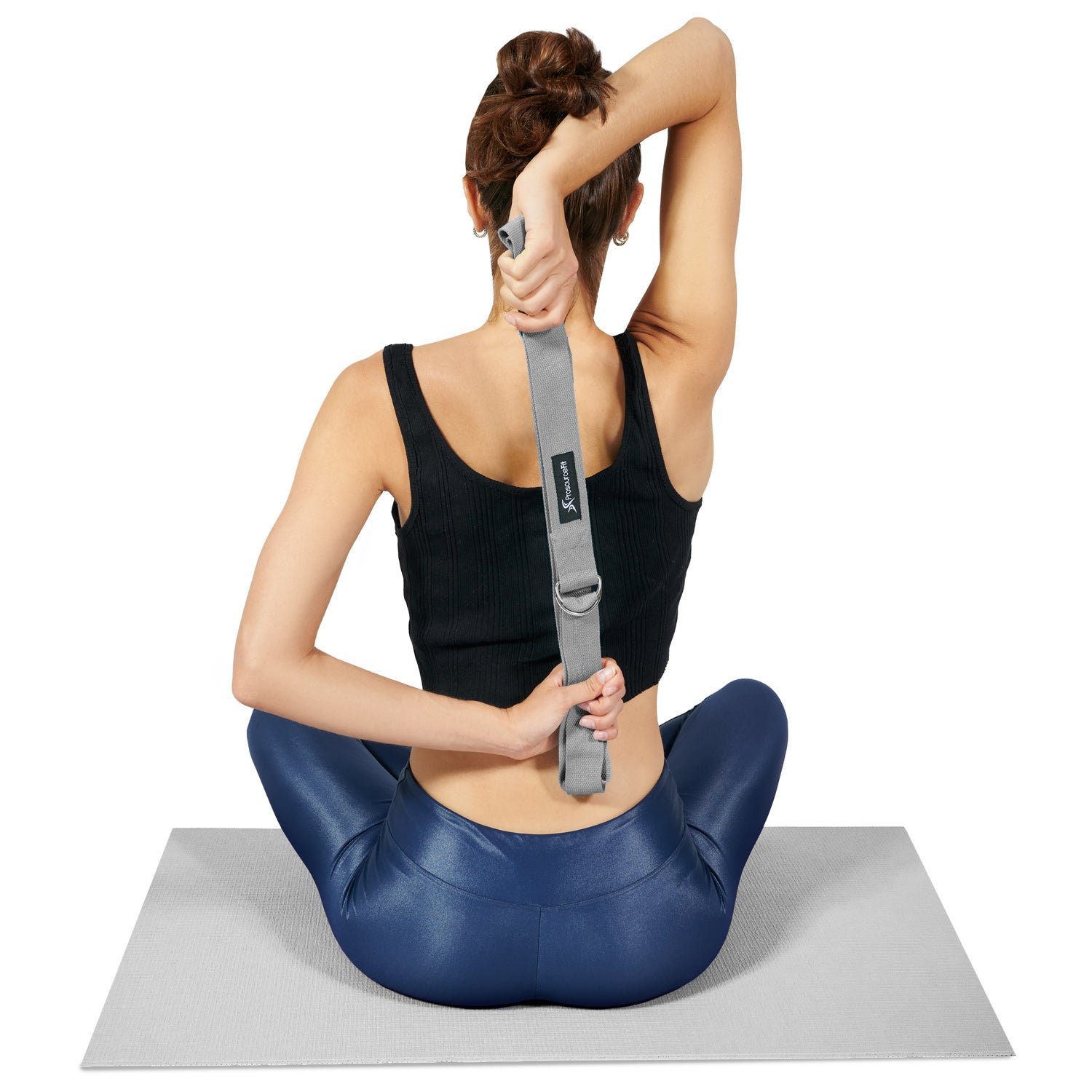 Metal D Ring Yoga Strap