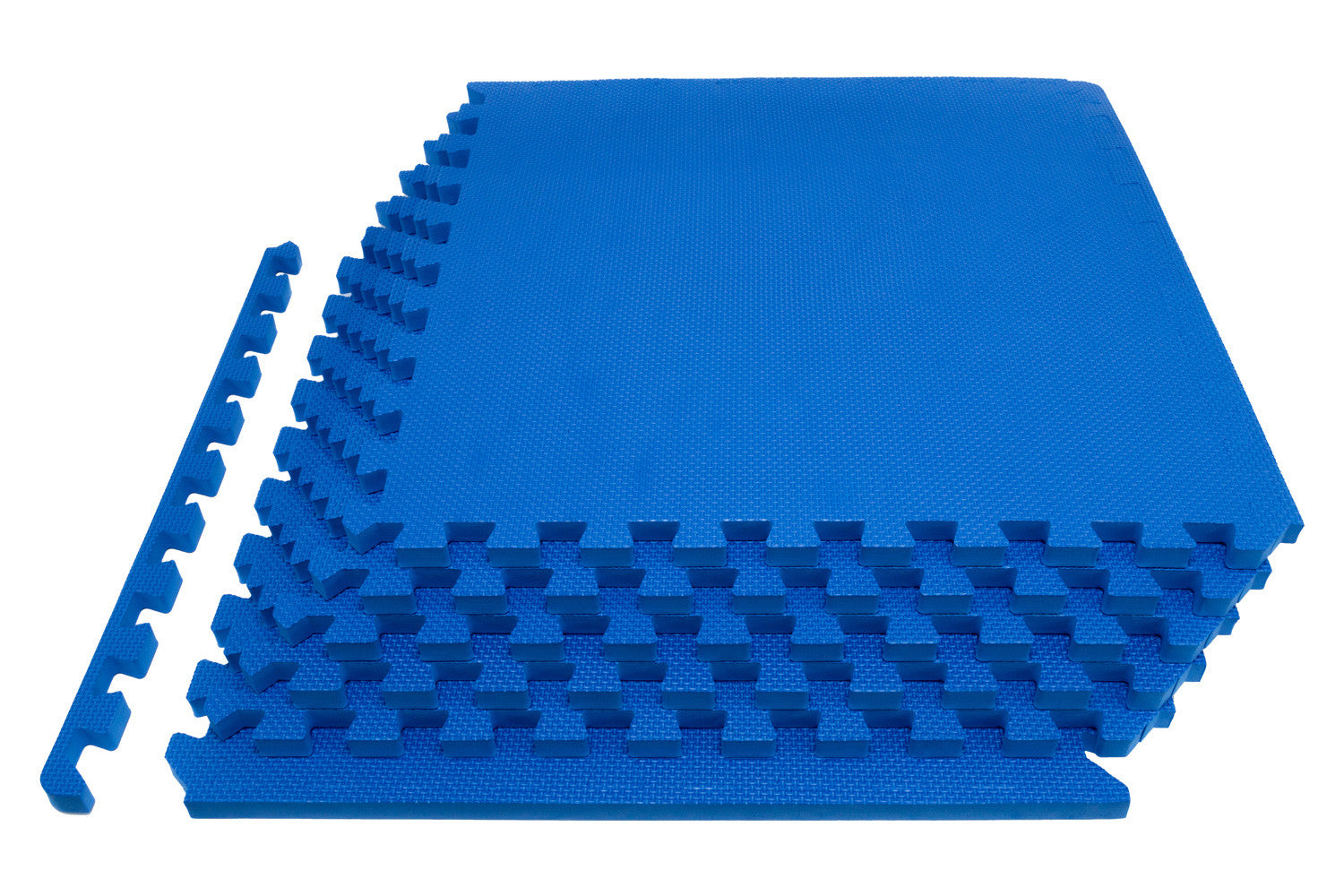 Blue Exercise Puzzle Mat 3/4-in, 24 Sq Ft