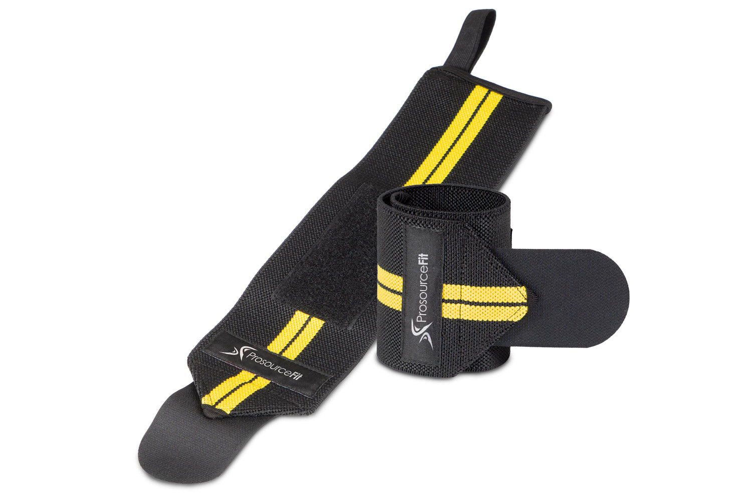 Yellow Weight Lifting Wrist Wrap with Loop