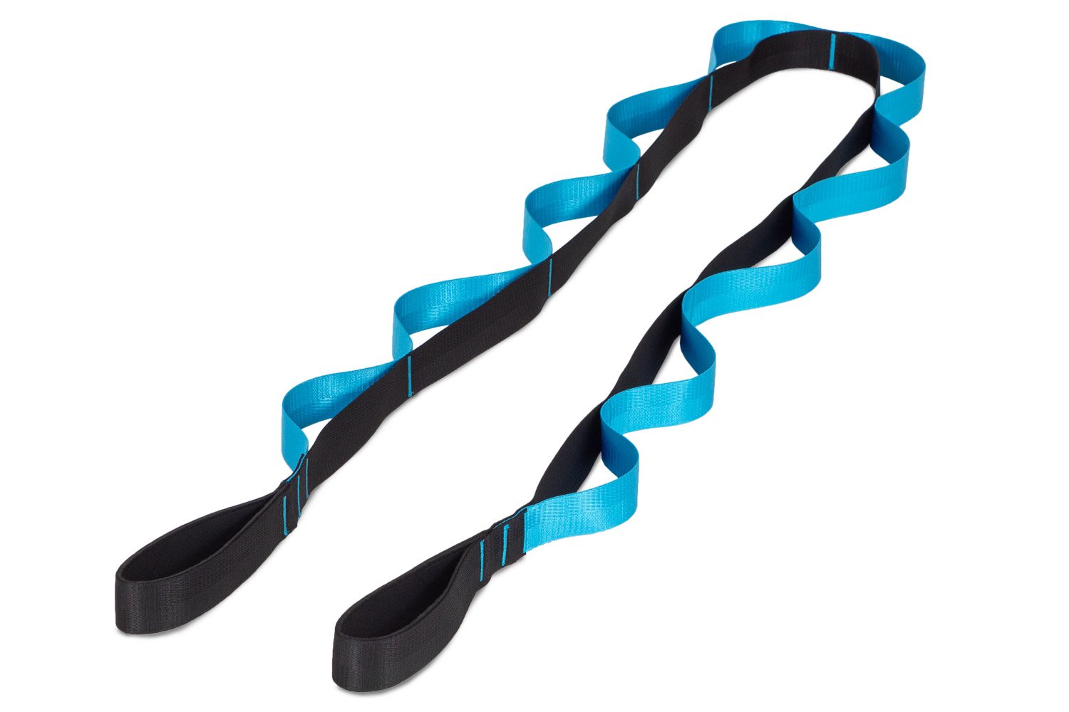 Black-Blue Multi-Loop Stretching Strap