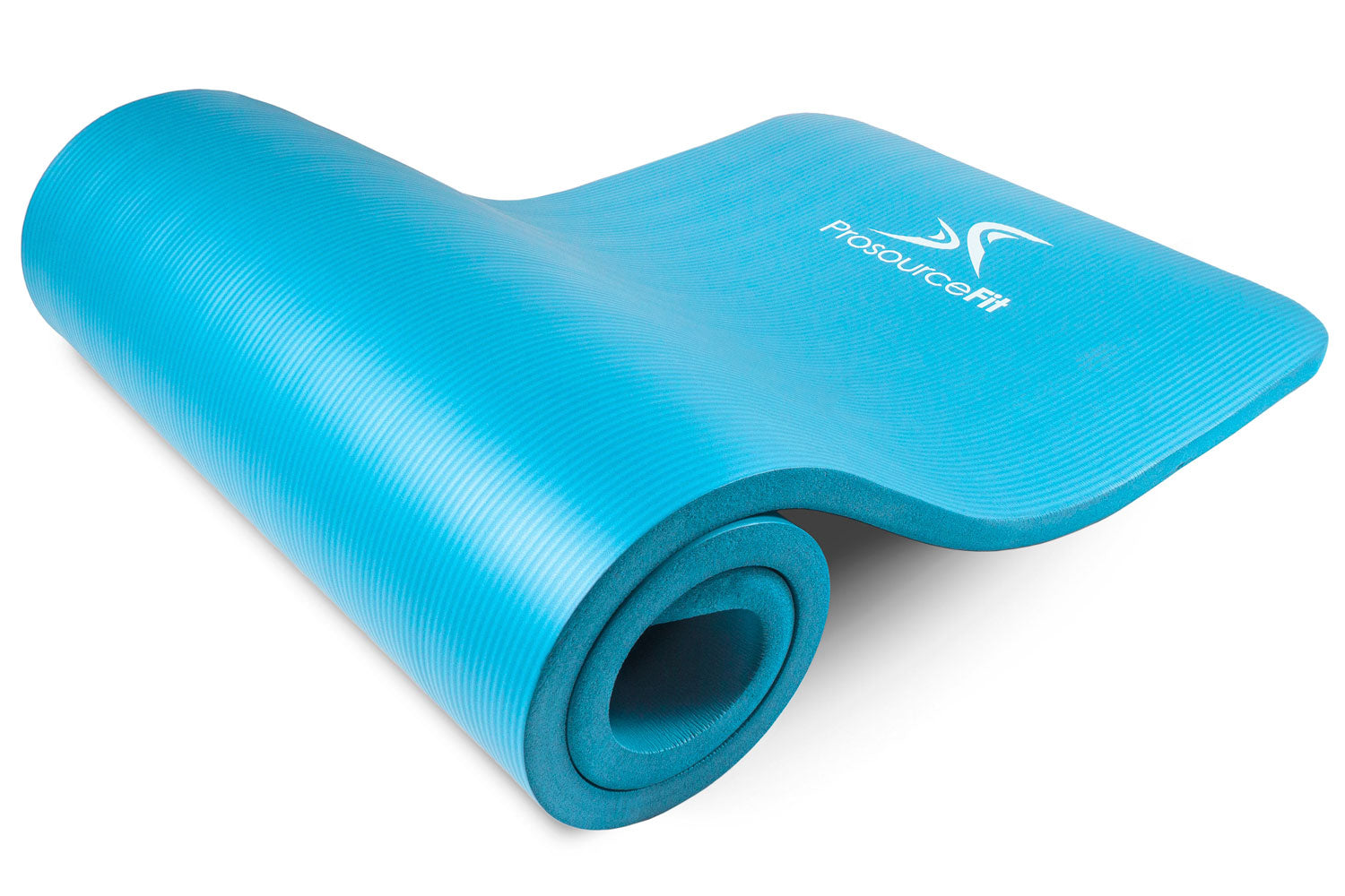 Extra Thick Yoga and Pilates Mat 1 inch - Aqua Blue