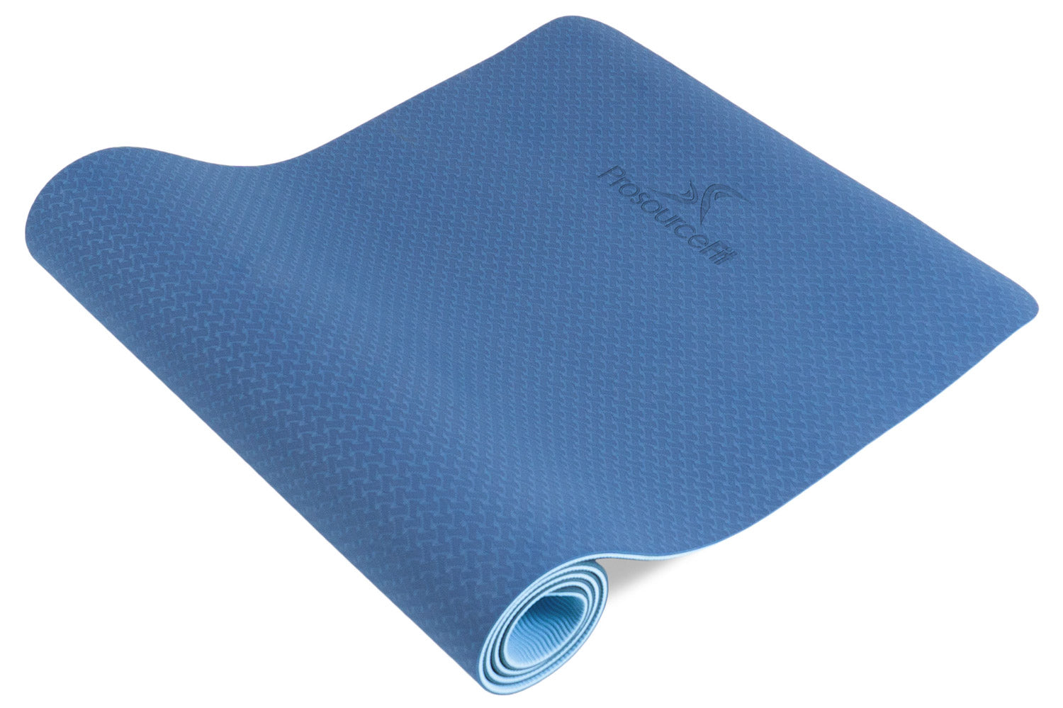 Blue-Aqua Natura TPE Yoga Mat 1/4"
