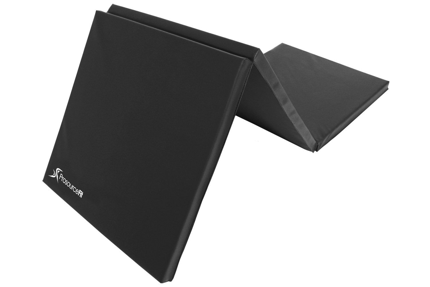 TriFold Folding Exercise Mat 6x2x1.5 Black ProsourceFit