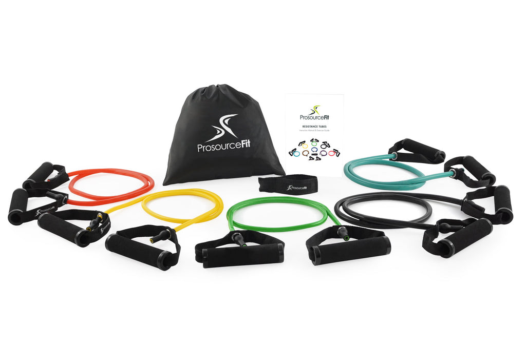 Tube Resistance Bands Set with Attached Handles Tube Resistance Bands Set with Attached Handles